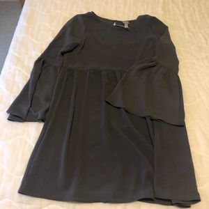 Charcoal ASOS Dress with bell sleeves